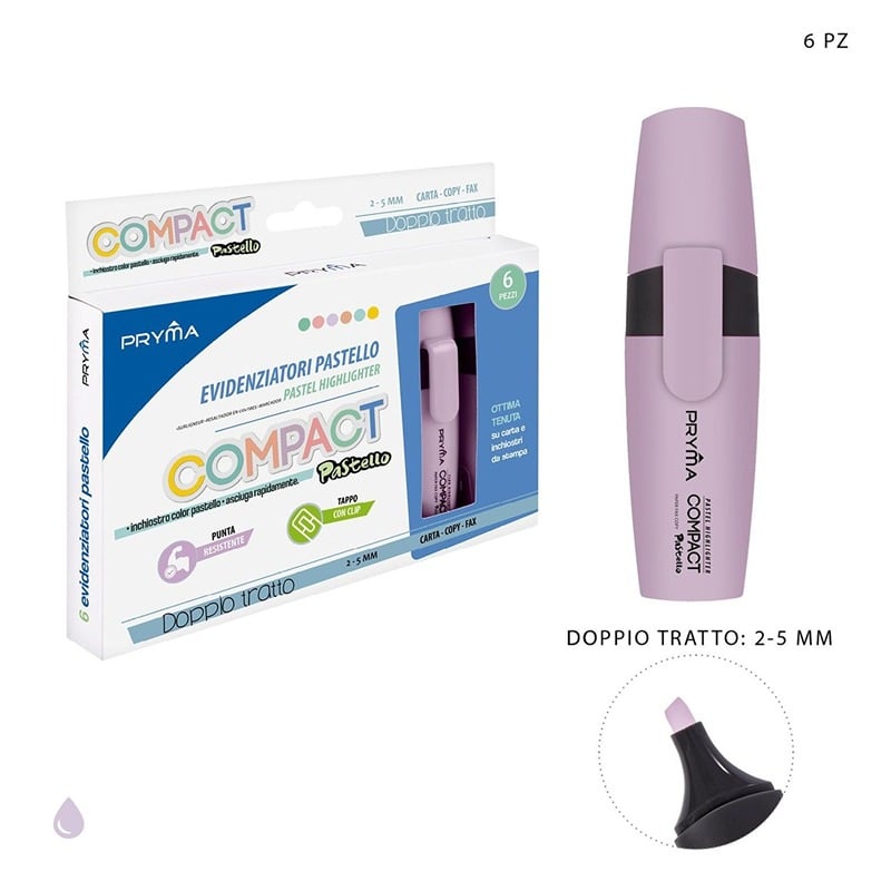 Evidenziatore pastel compact lilla