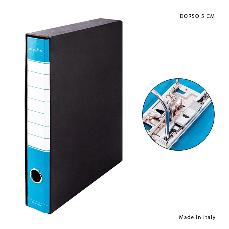 Raccoglitore Documenti Da Ufficio Azzurro 5CM